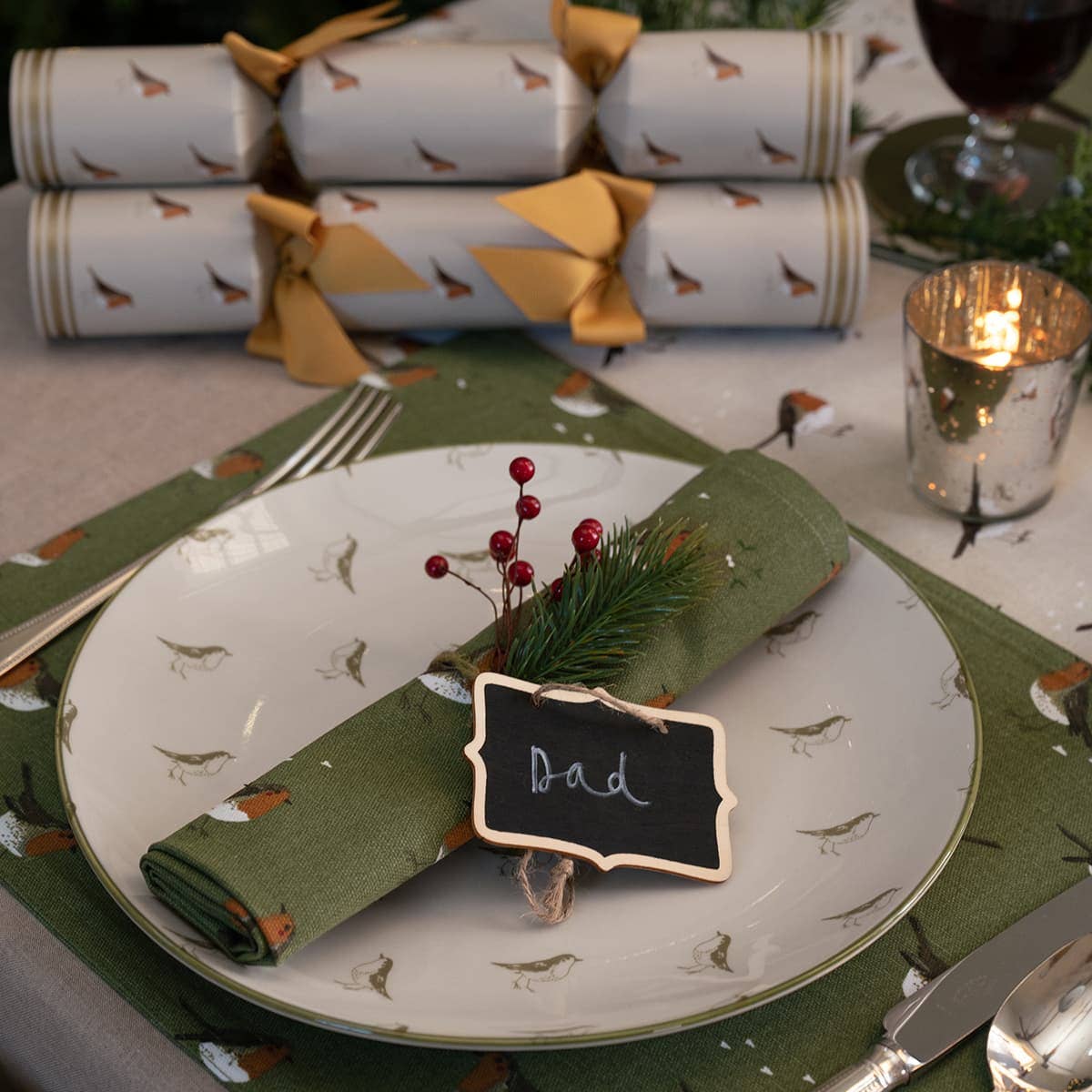 Sophie Allport - Wholesale Christmas Decoration - Robin Christmas Crackers (Set of 6)1