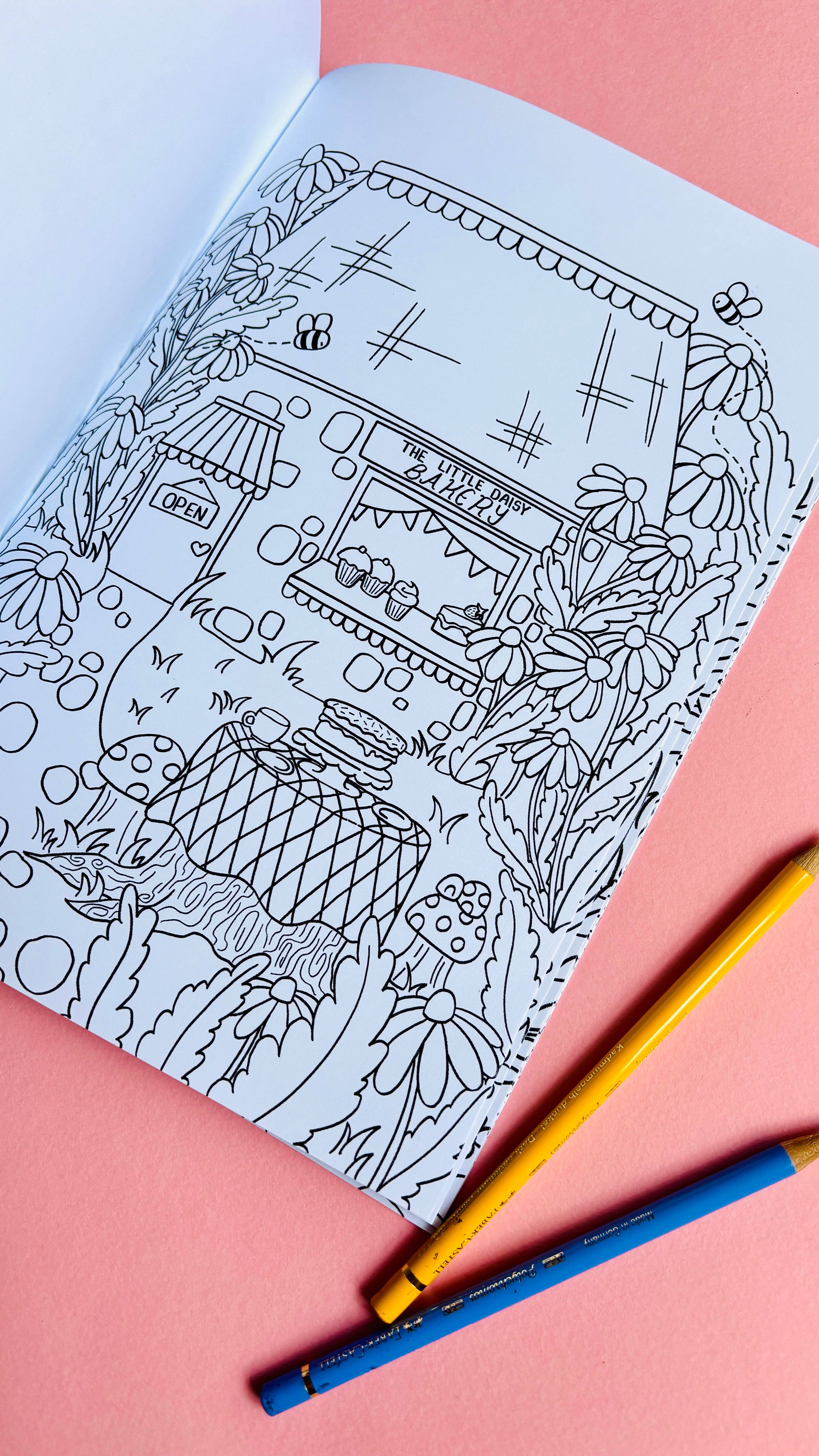 Pixiecraft - Wholesale Coloring & Activity Book - Adult - Fairy Colouring Book- Tiny Homes a Fantasy Colouring Book for Adults and Kids4