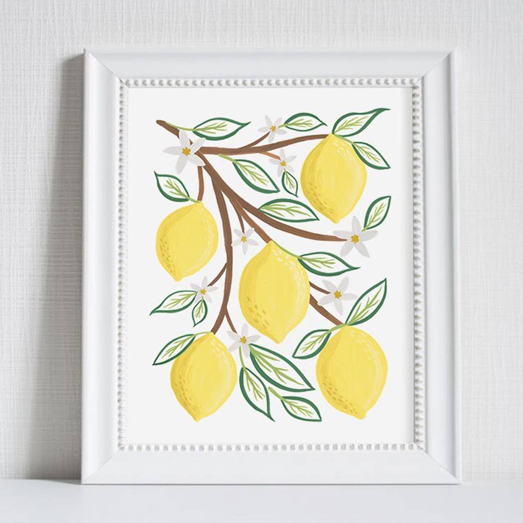 LoveLight Paper - Vente Affiche d'art - Citrons - Moderne Farm Garden Art Print0