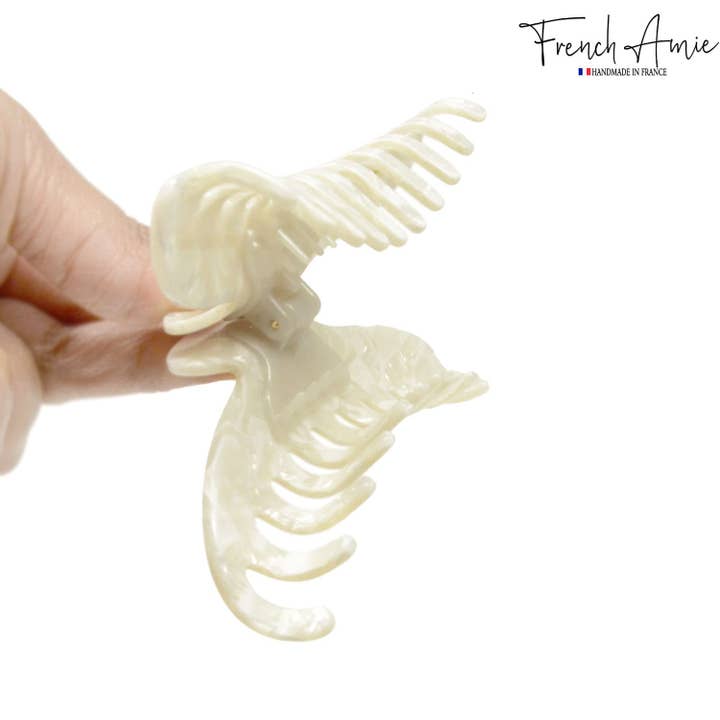 Parcelona - Wholesale Hair Clip - Women's - French Amie Contour Large 4 ¾” Celluloid Handmade Jaw Hair Claw Clip for Women28