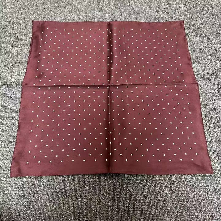 Hand-Rolled Silk Twill Square Scarf - SS53-HH-124 for wholesale by SueSilkHK