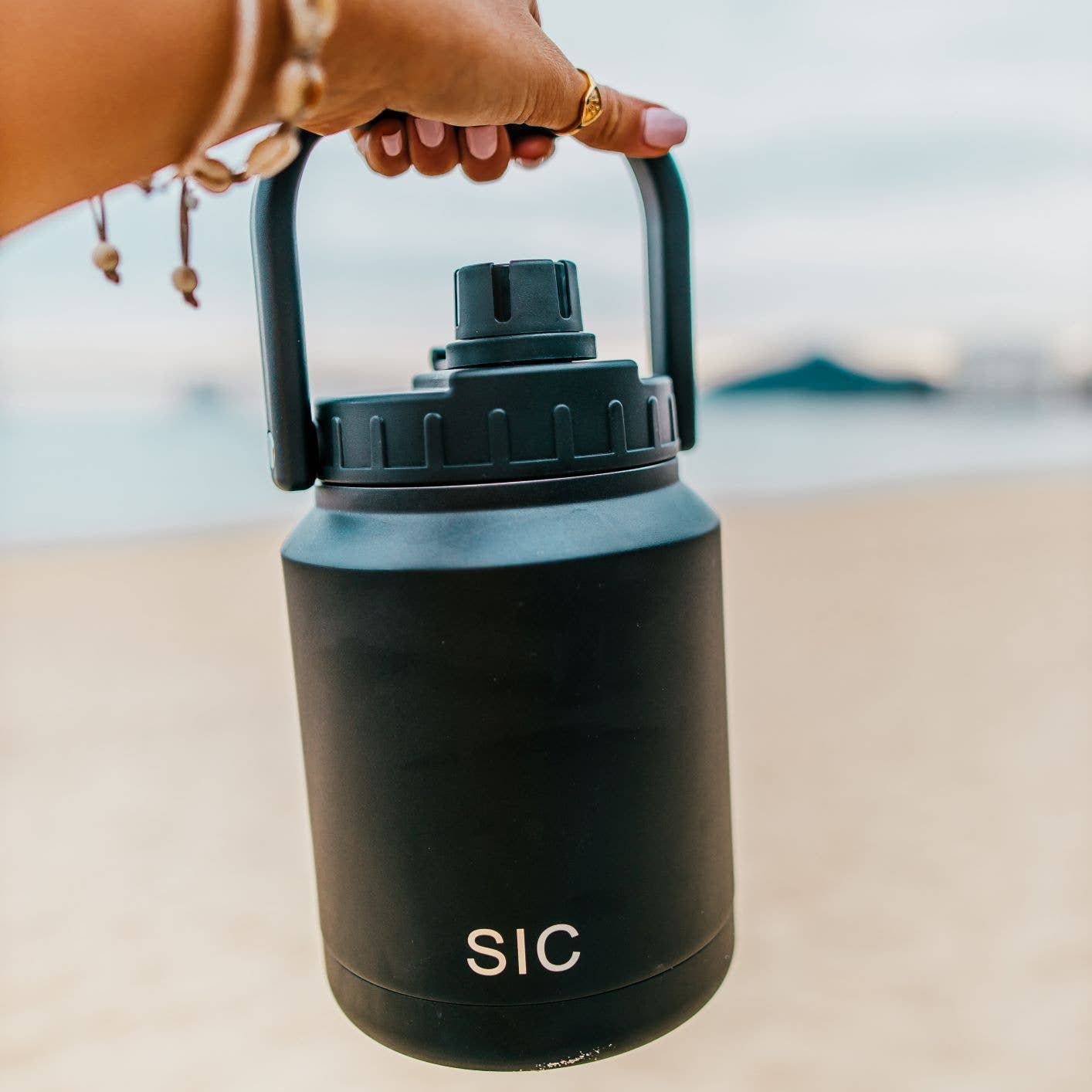 SIC Cups - Wholesale Jug - 64 oz. SIC Jug | Matte Tuff Black1