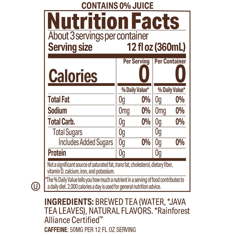 Crystal Geyser Water Company - Wholesale Iced Tea - Tejava 1 Liter Lemon Flavored Black Tea Glass Bottle 12 pack2