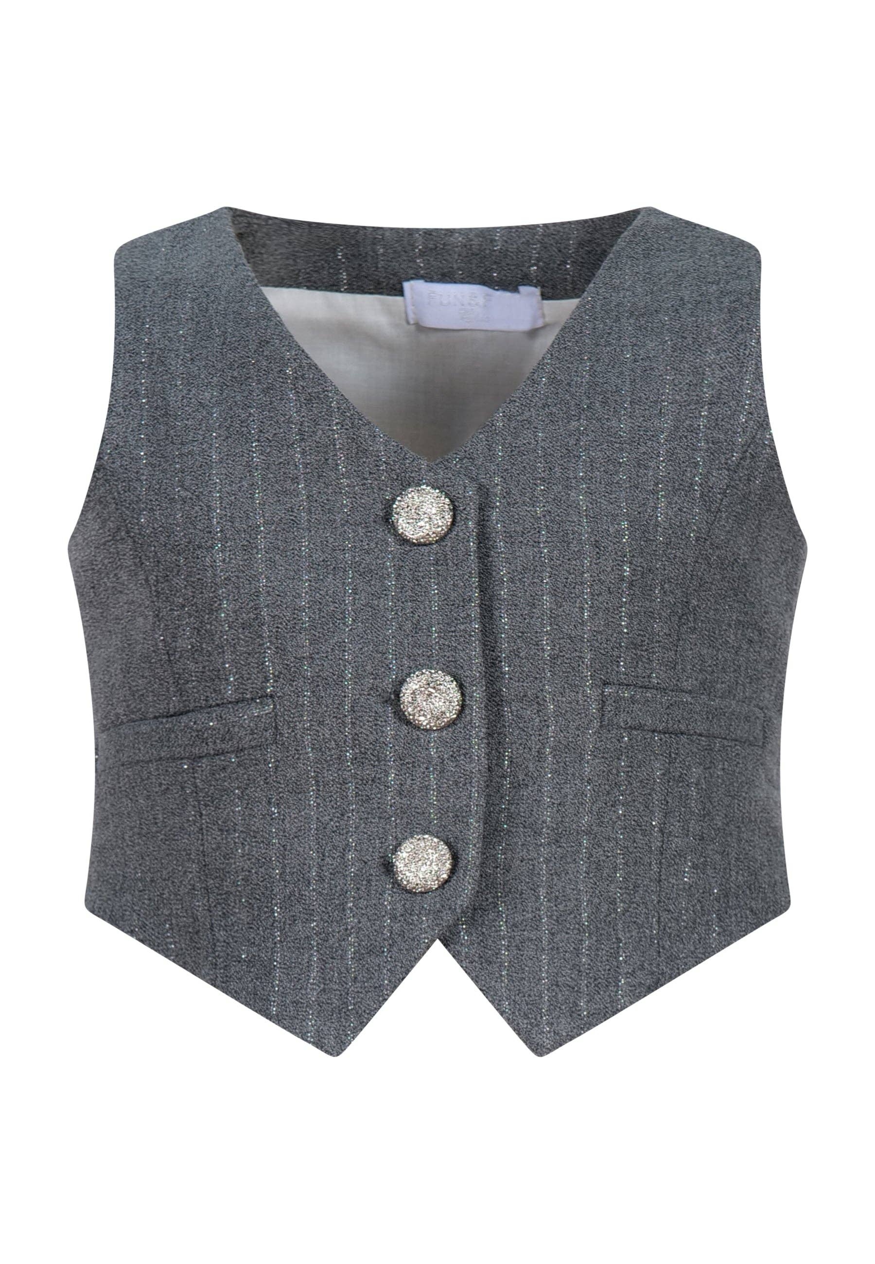 GREY MELANGE GILET in vendita all'ingrosso su Faire0