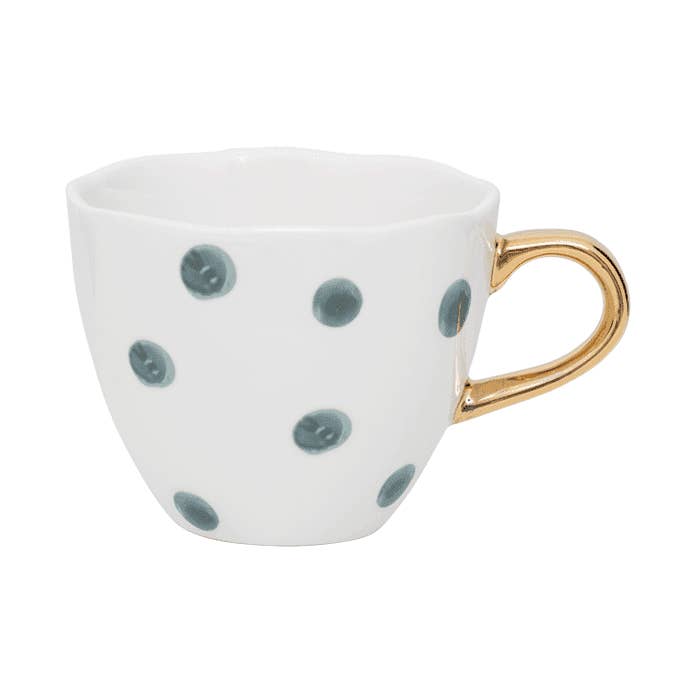Tazza da caffè Buongiorno Ø8 cm - Blu Verde Bianco per la vendita all'ingrosso da parte di Urban Nature Culture