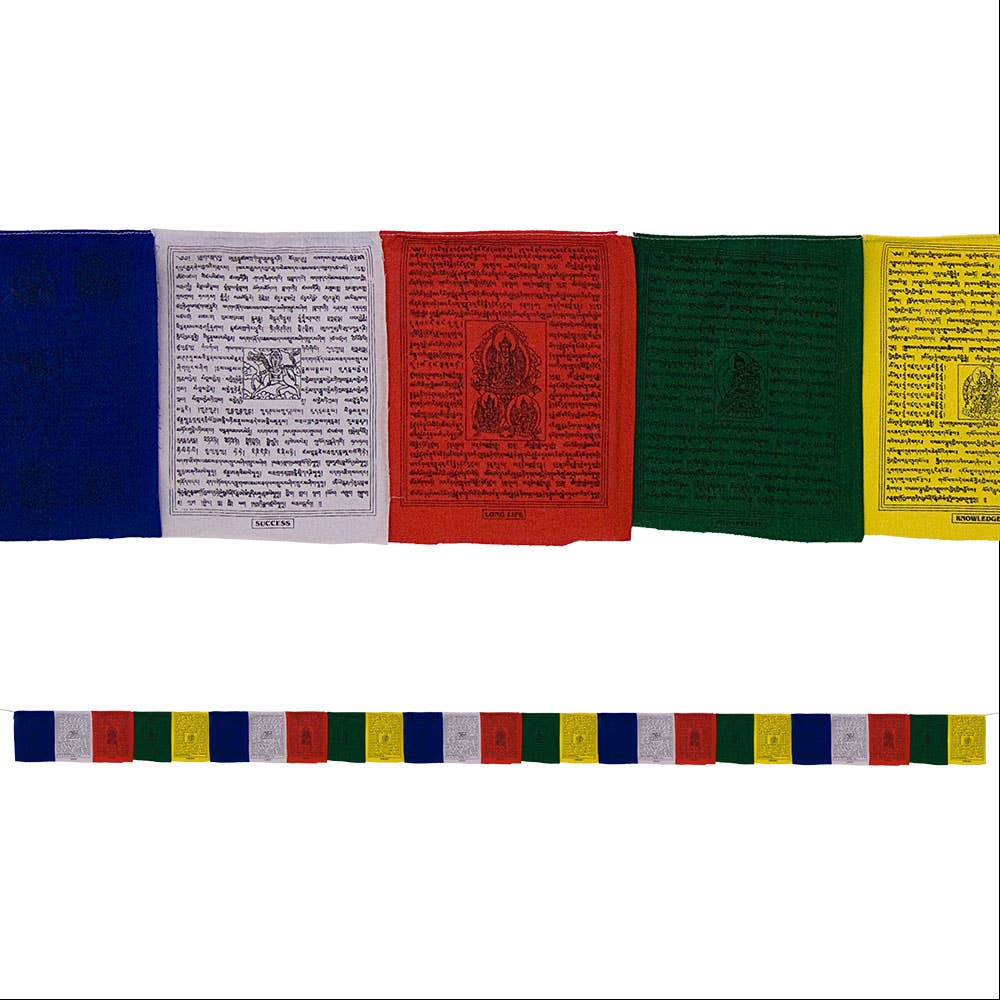 Kheops International - Wholesale Flag - Tibetan Prayer Flag 25 Flaps 192" Traditional (Each)0