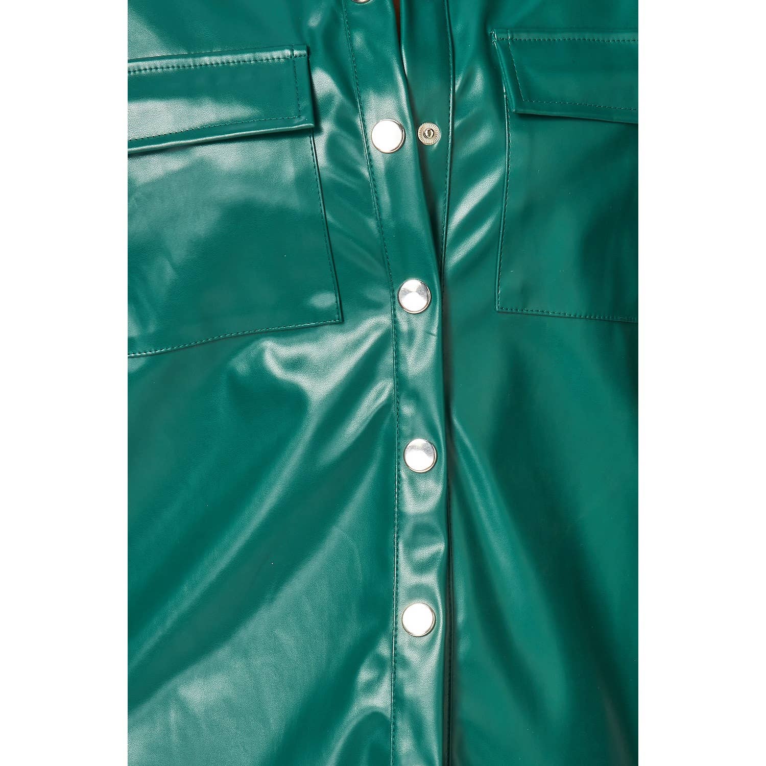 Miss 8 - Wholesale Top & Pant Set (NOT Loungewear) - Women's - Sleek Faux Leather Button-Up Shirt and Pants Set11