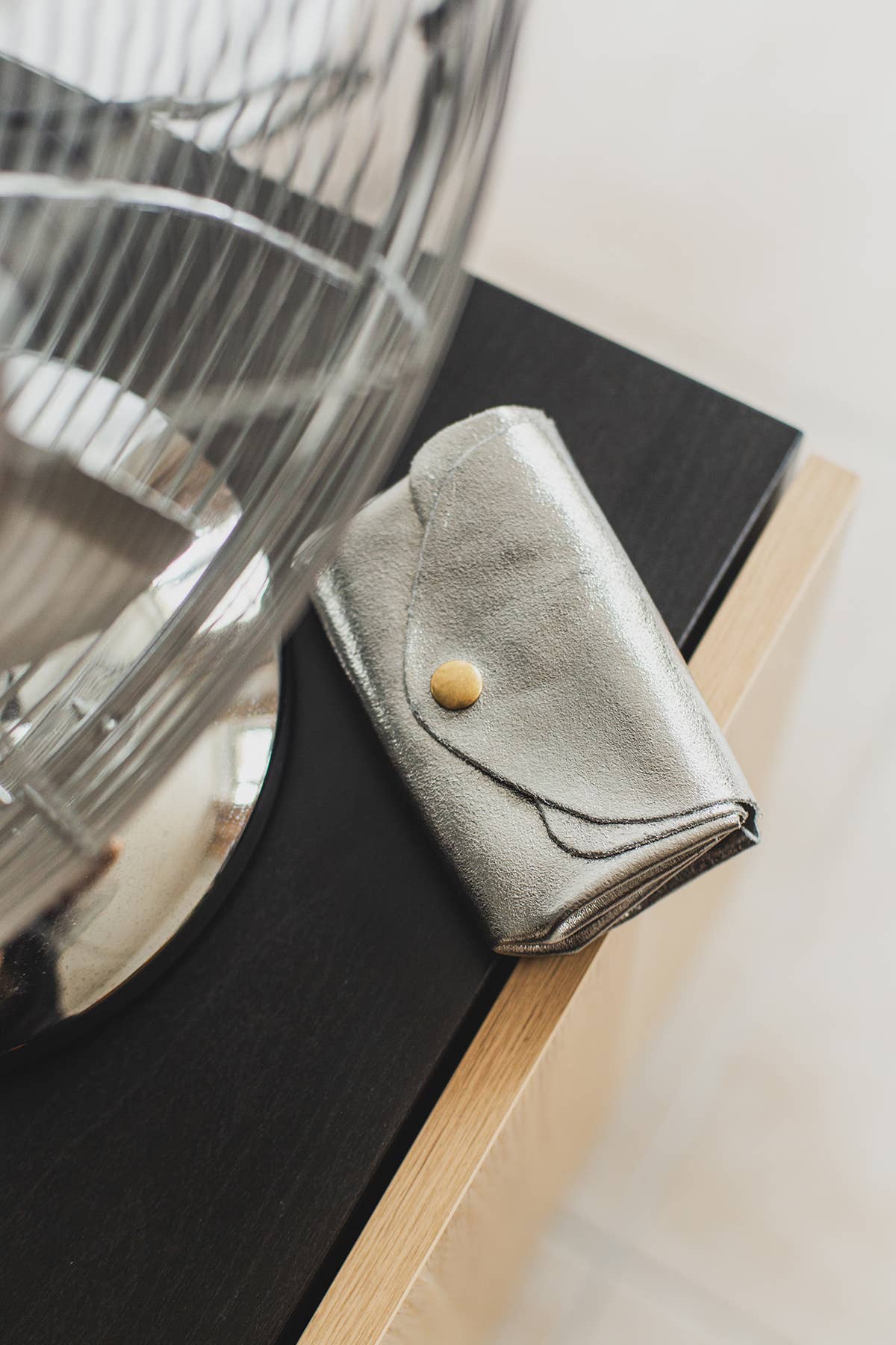 Cherry Paris – Carteira - Mulher por atacado – Pequenas peças de couro SUZIE METAL - 490356