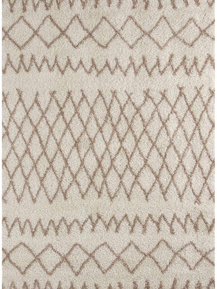 Marokkanischer Elfenbein Beige Shaggy Teppich | 930 für den Großhandel von THE RUGS