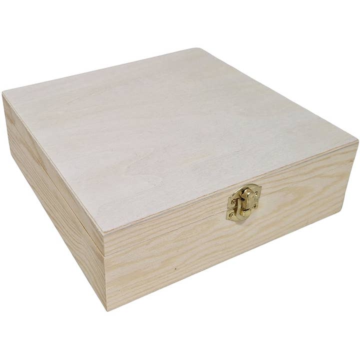 Kinderkoffertjes.nl - Wholesale Decorative Box - Square wooden BOX with lid
