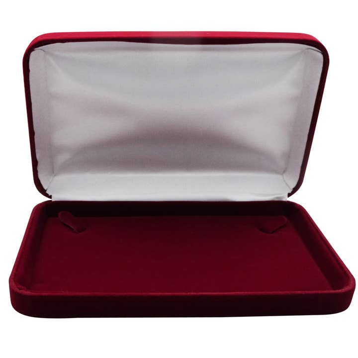 Dlux Jewels - Wholesale Jewelry Box/Organizer - Burgundy Kona Necklace Box