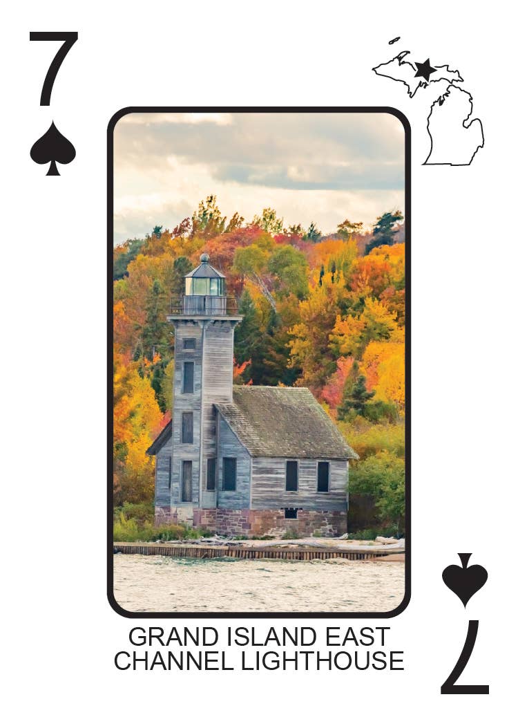Phil Stagg Photography - Wholesale Playing Cards - LIGHTHOUSES OF MICHIGAN - Playing Cards - Euchre Friendly7