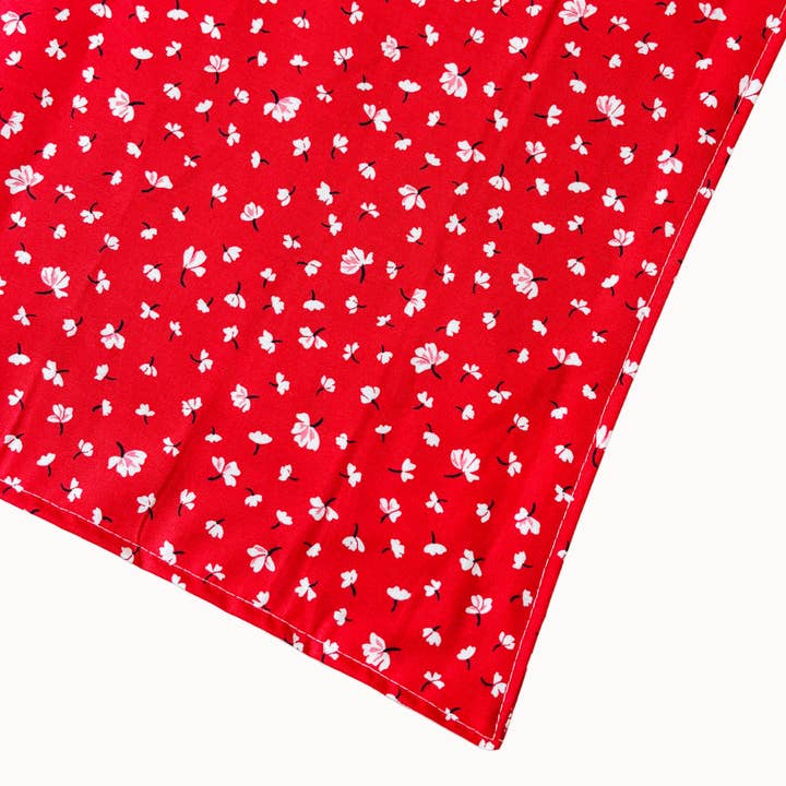 Poppy Dog Bandana | Red Coastal Floral Cape Cod Pet Scarf for wholesale on Faire