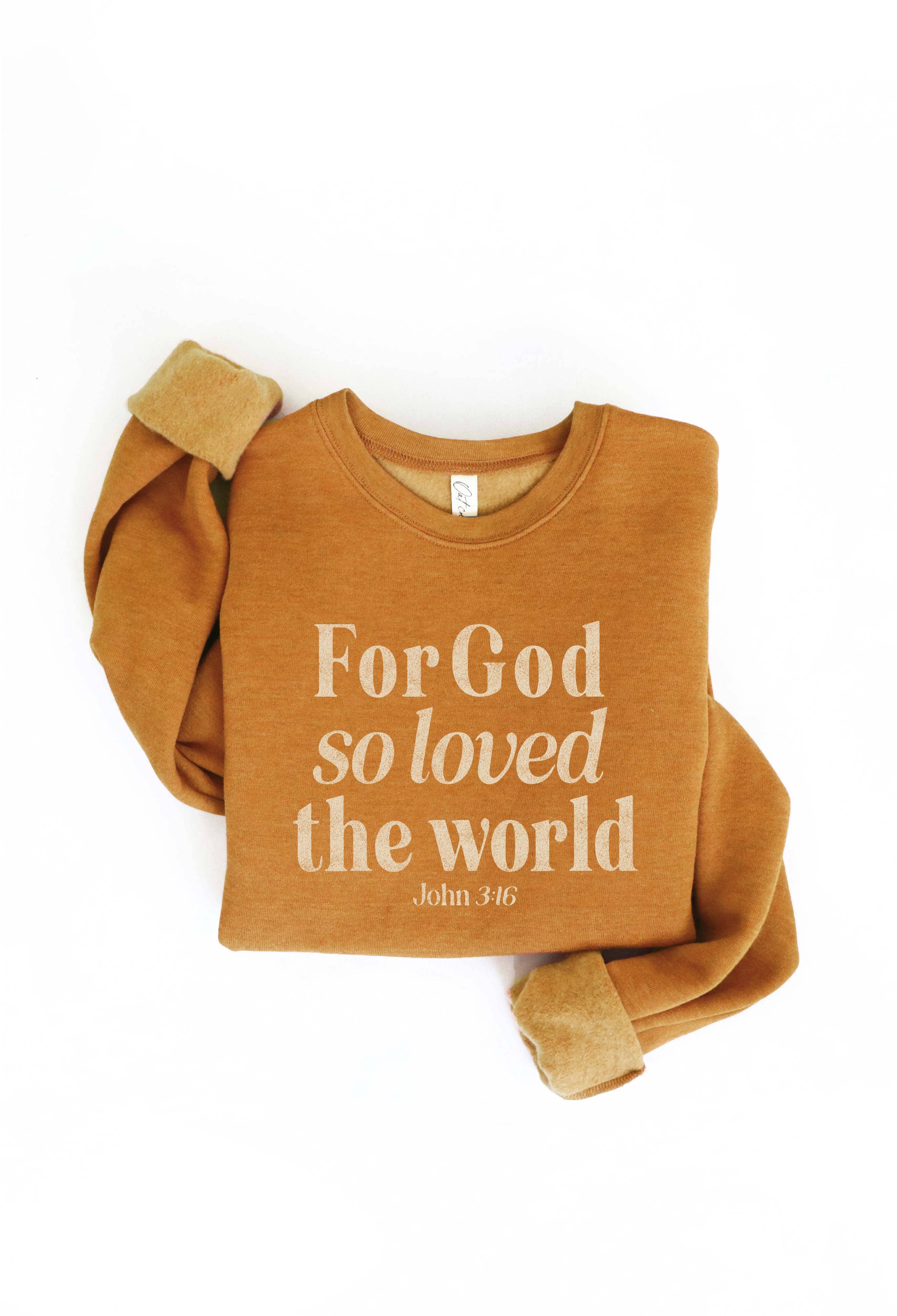 OAT COLLECTIVE - Wholesale Graphic Sweatshirt - Women's - FOR GOD SO LOVED THE WORLD Graphic Sweatshirt8