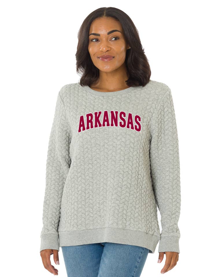 Sweatshirt Kinsley des Razorbacks de l'Arkansas pour la vente par Flying Colors Apparel
