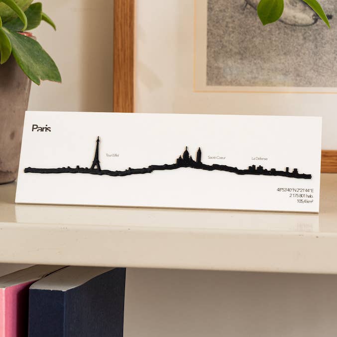 Ameico - Wholesale Decorative Tabletop Object - The Line - 7.5" City Skyline Silhouette Mini