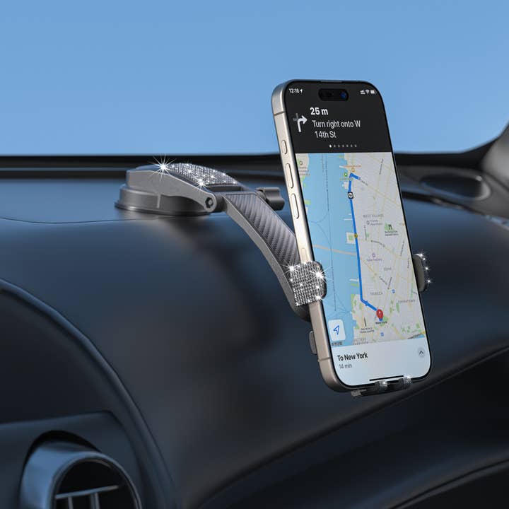 LAX Gadgets - Wholesale Phone/Tablet Stand - Bling Adjustable Cradle Mount For iPhone/Android Retail Pack