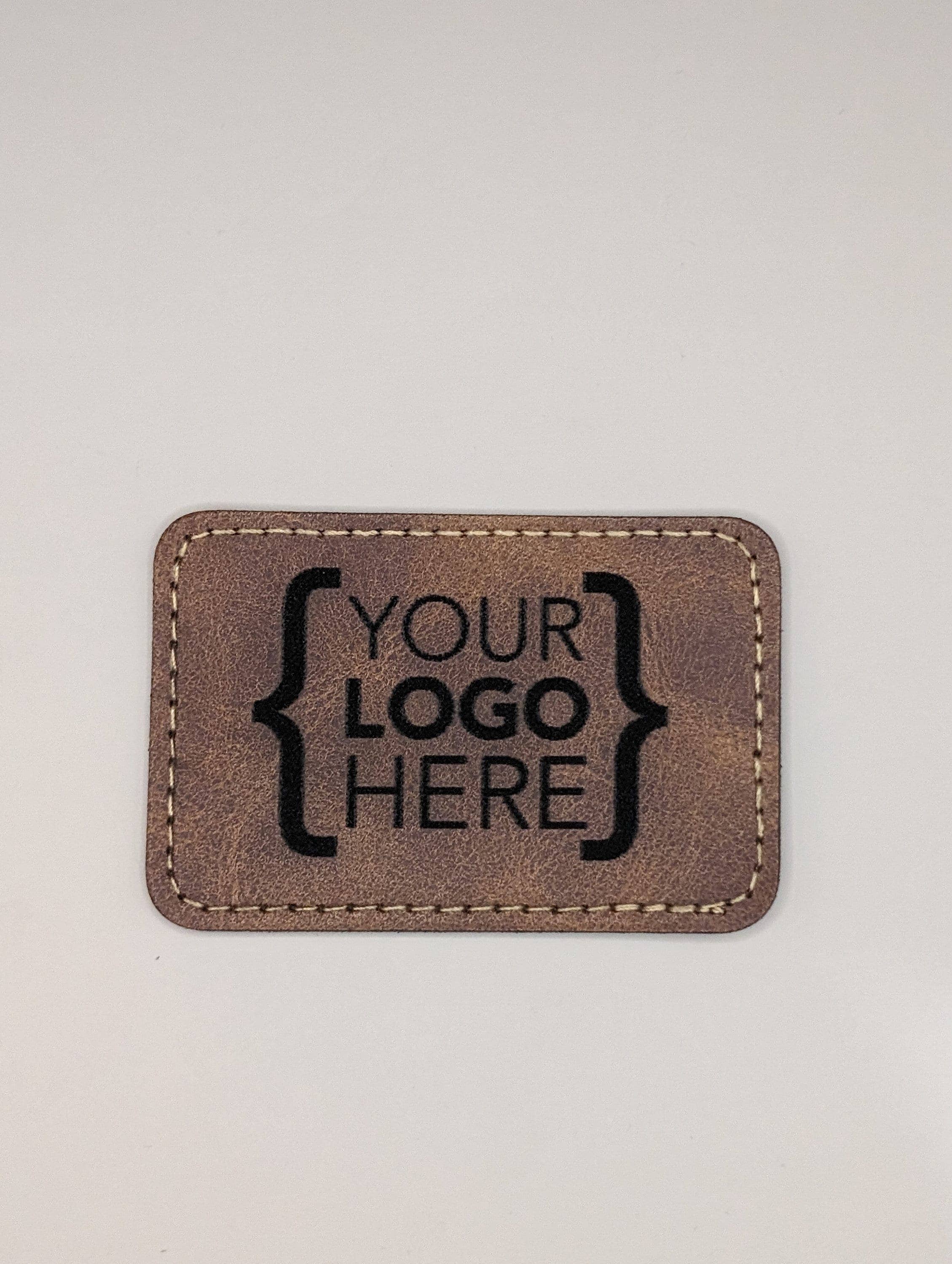 Material Concepts - Wholesale Patch - Leather Iron-On Patch - Custom Engraved