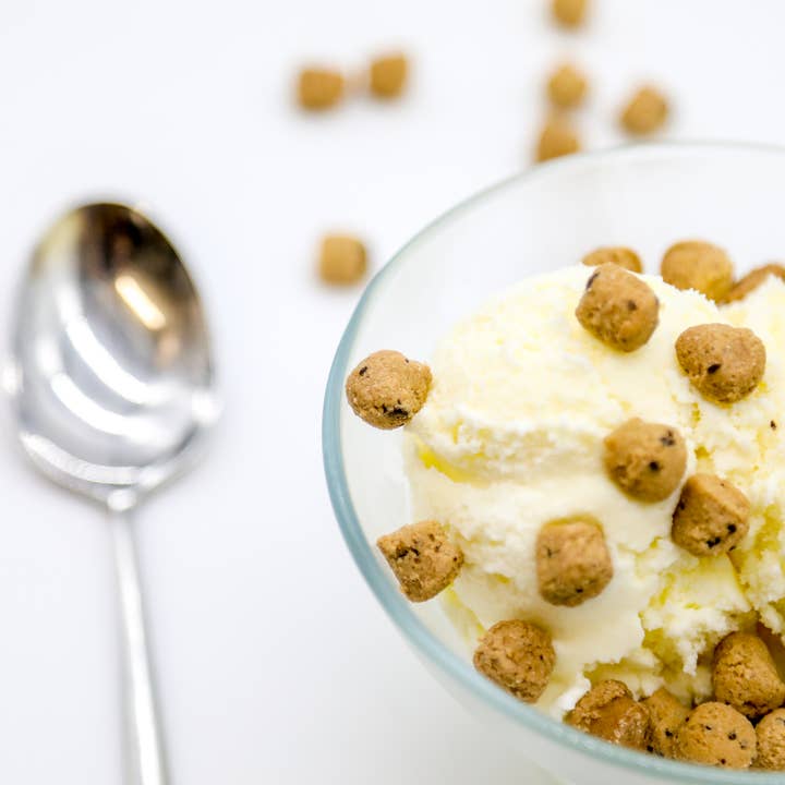 Ready To Eat Cookie Dough Pellet Inclusions 10kg Box for wholesale by The Cookie Dough Co