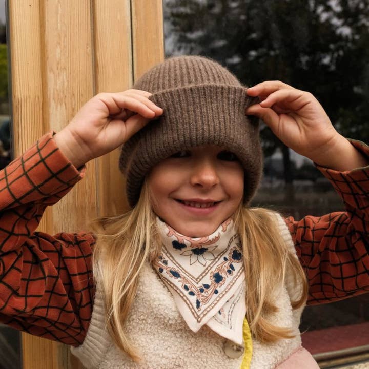 SO FAMILY - Wholesale Scarf - Kids - Baby, Child Scarves Delhi Prussian 50 cm2