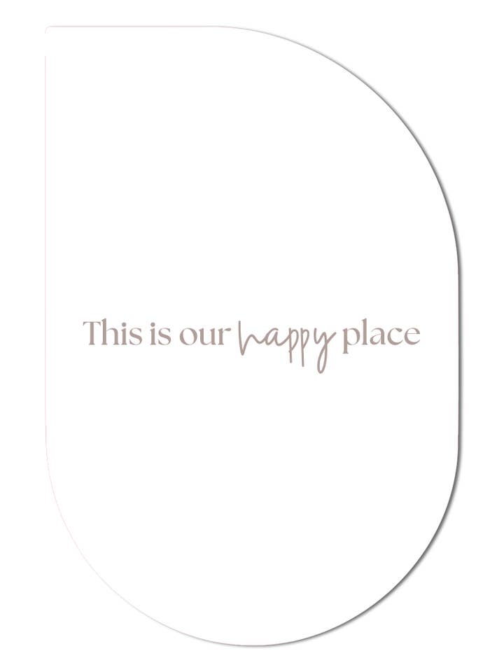ScandiArt this is our happy place white for wholesale by Label2X B.V.