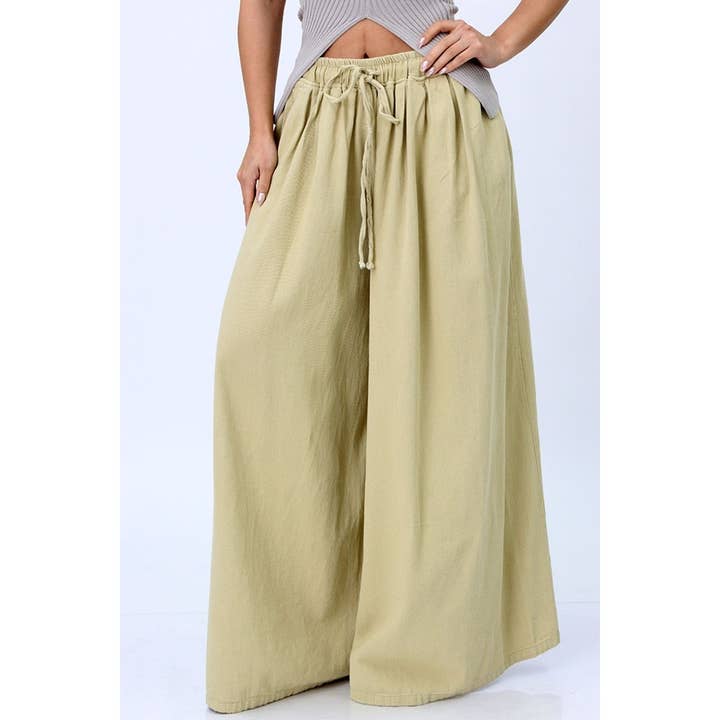 FLOWING ELEGANCE WIDE-LEG PANTS for wholesale by Black Pearl Clothing