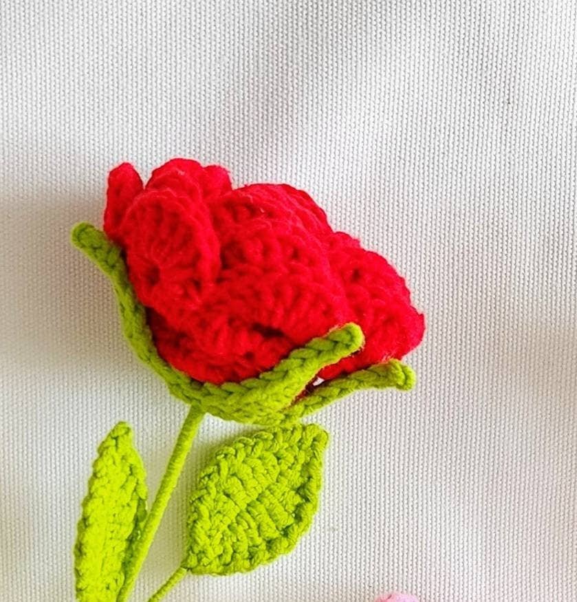 Quince Fables – Engroshandel Kunstige blomster – Hæklet David Austin rose4