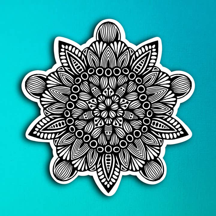 Mandala Sticker (WATERPROOF) for wholesale by Zenspire Designs