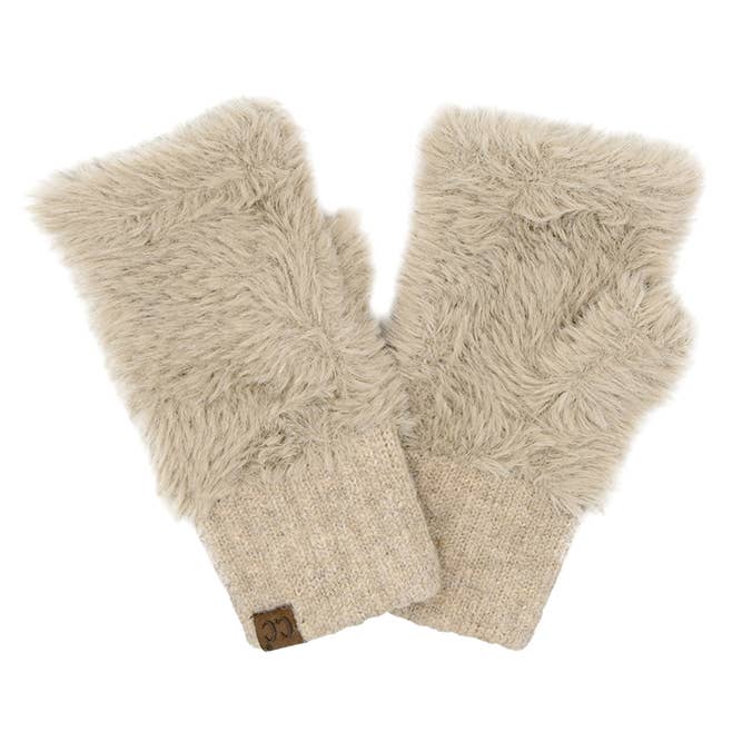 Hana - Wholesale Gloves - Women's - C.C Fur Fingerless Winter Glove