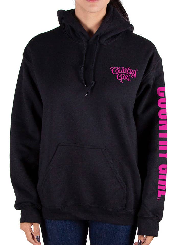 Country Girl® Women's Hoodie Sleeve Logo for wholesale by Country Girl Store