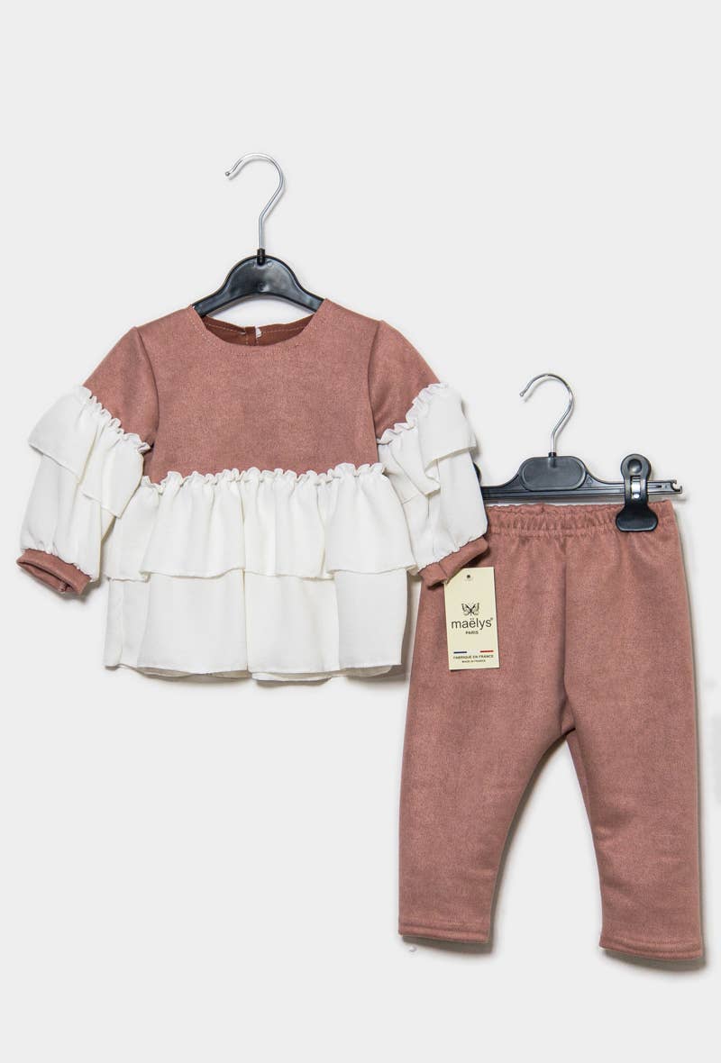 IDEAL OUTFIT - Vente Ensemble haut et pantalon – bébé - Ensemble bébé deux pièce ref:B8082