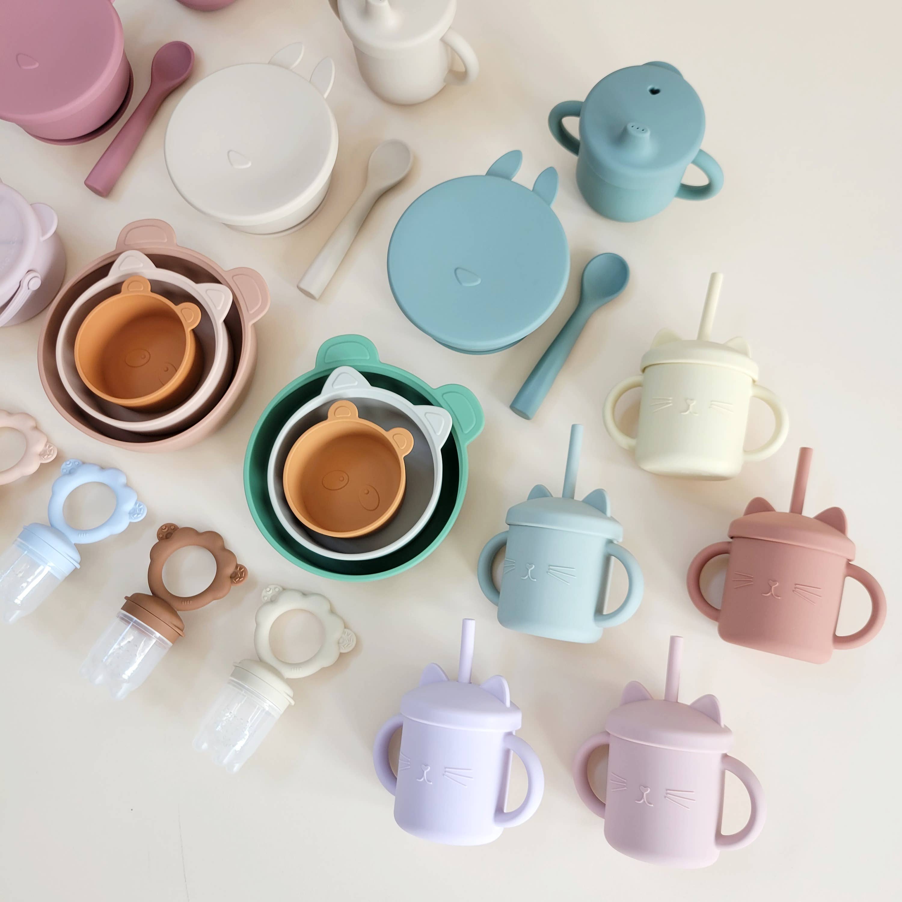 Minito & Co. - Wholesale Drinking Glass/Cup - Kids & Baby - New Meow Double Handle Cat Cups8