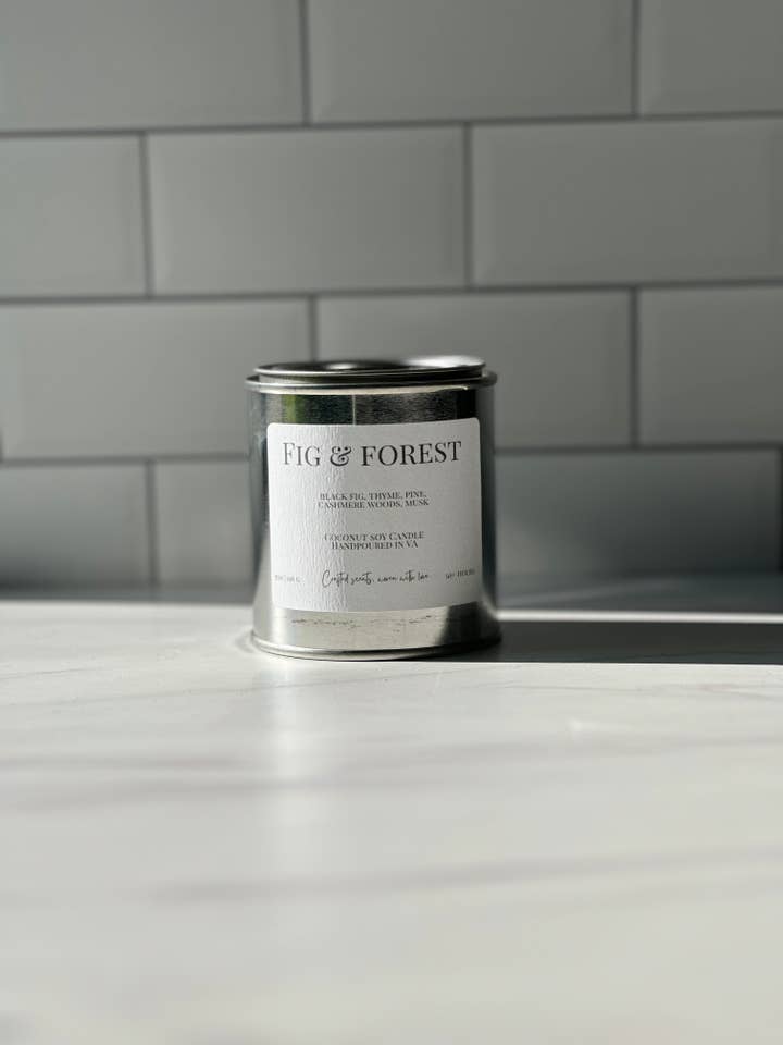 Bougie Figues & Forêt pour la vente par Braided Twine Co.
