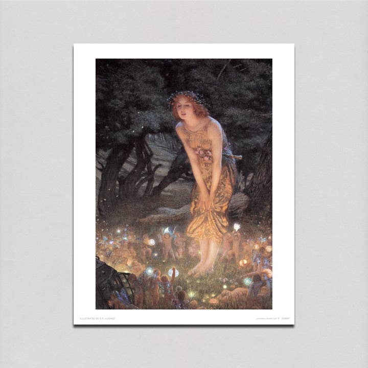 Laughing Elephant - Wholesale Art Print - A Gathering of Fairies - Fairies Print