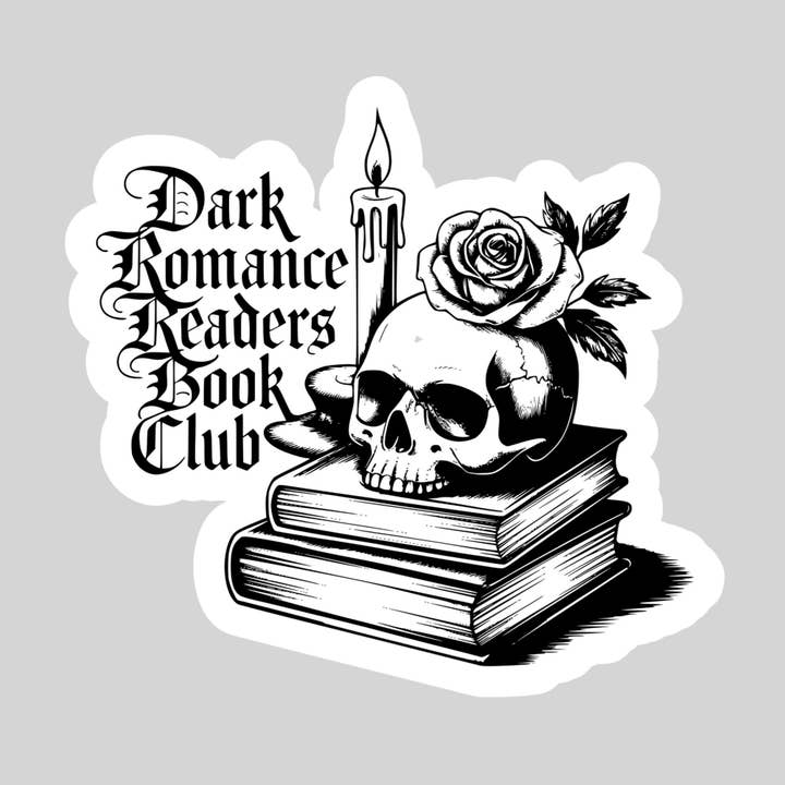 Purely Bookish - Wholesale Sticker - Dark Romance Readers Club β 3" Waterproof Bookish Sticker with Holo Overlay β Reading, Books, Reader Gift, Book Lover