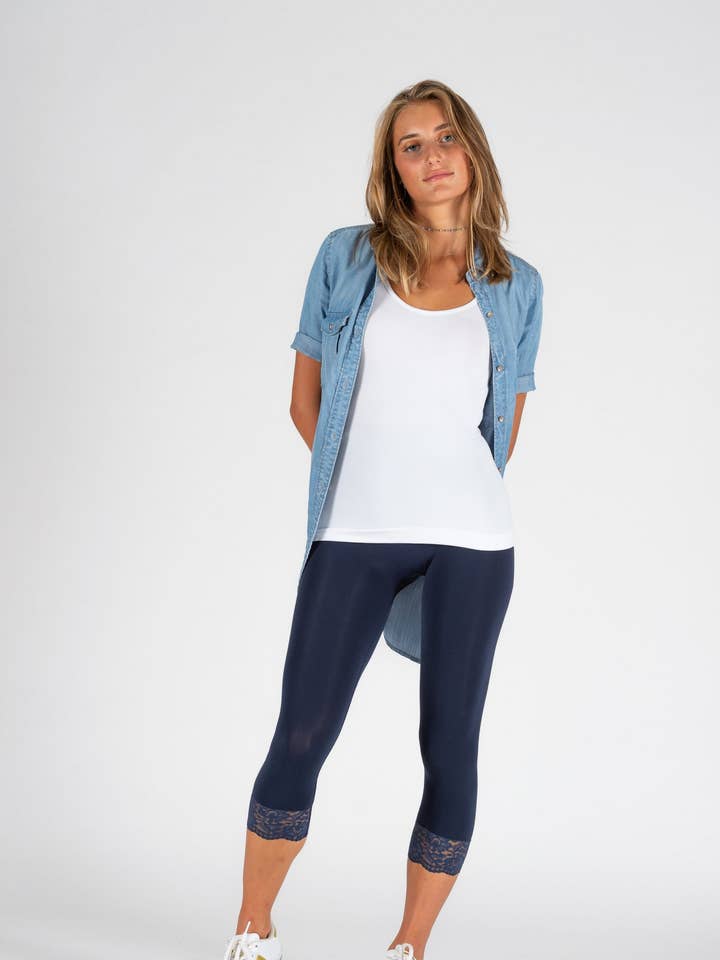 Capri Light Lace Leggings LXL Outlet - shorts for wholesale by P'anticell