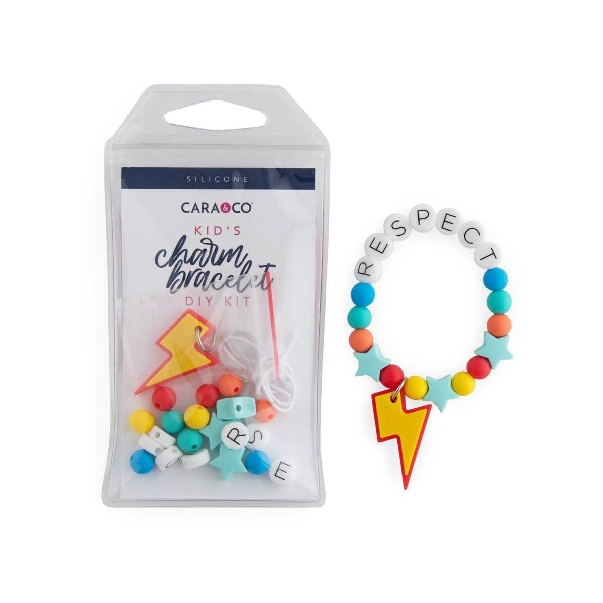 Cara & Co Silicone Craft Supply - Vente Kit de fabrication de bijoux – enfant - bracelets à breloques Respect pour enfants0
