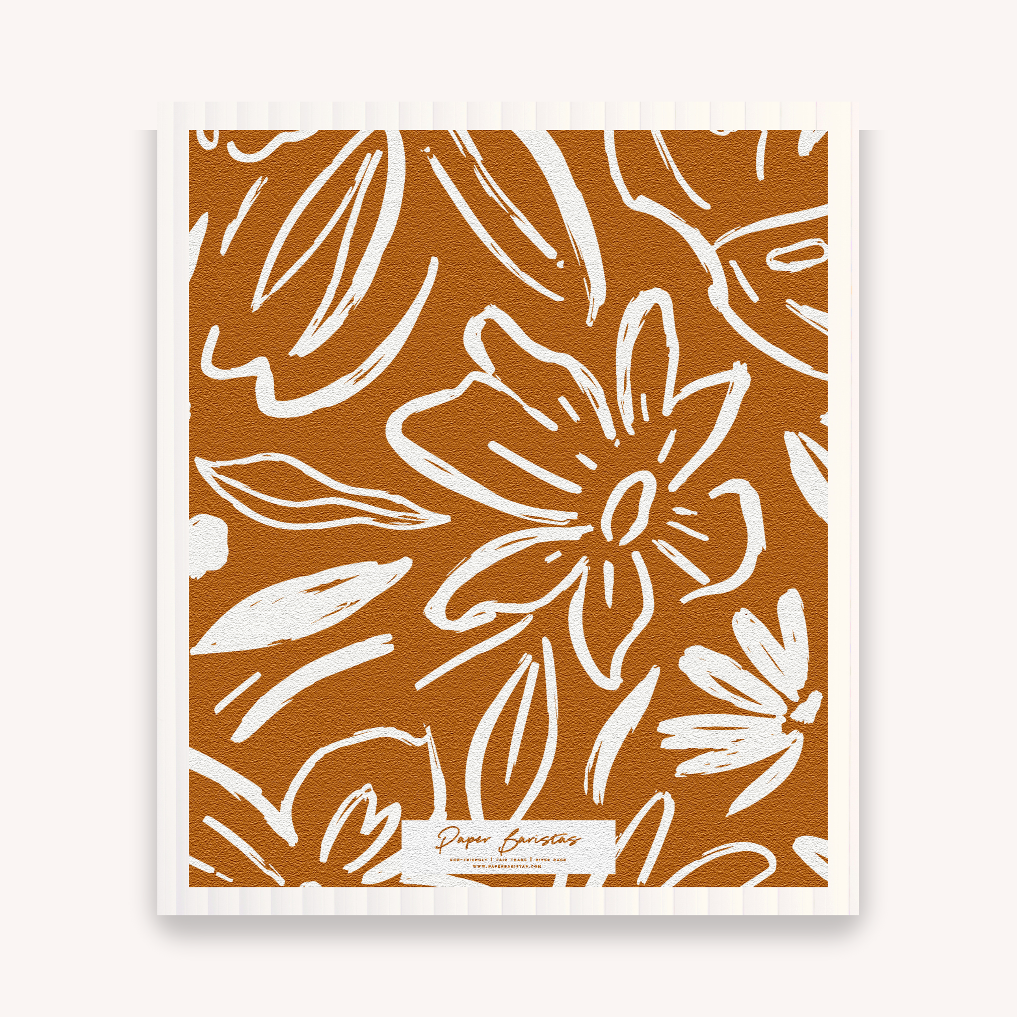 Paper Baristas – Großhandel Küchenhandtuch – Set aus 3 schwedischen Geschirrtüchern: Earthy Florals Combo4