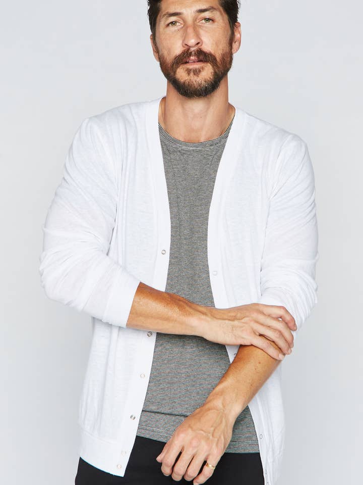 Mika Jaymes - Wholesale Cardigan - Men's - Men's Tri-Blend Cardigan Sweater6