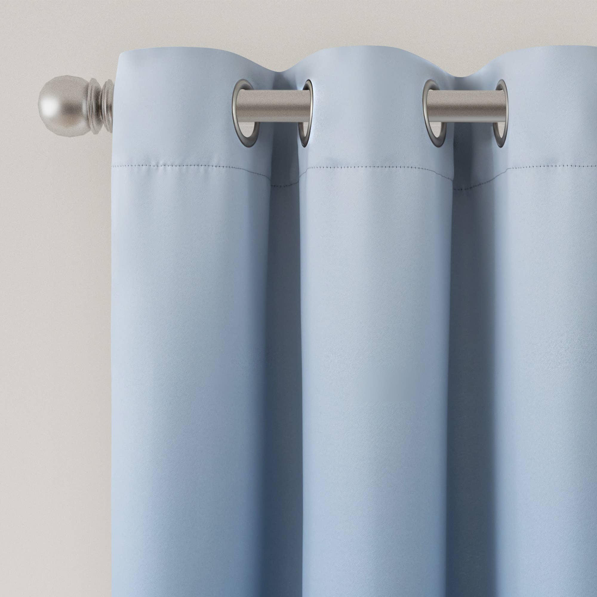 Blue Blackout Grommet Ombre Curtains Pair, Blue, 2 Panels for wholesale on Faire1