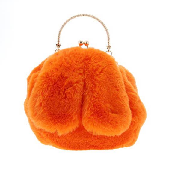 Doe a Dear - Wholesale Shoulder Bag - Kids - P60 B9553 Bunny Furry Purse (2 Colors)
