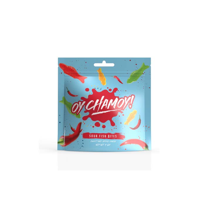 Fizz and Sweets Wholesale - Wholesale Suikerspin - Oy Chamoy! Zure Vis Hapjes 113g.