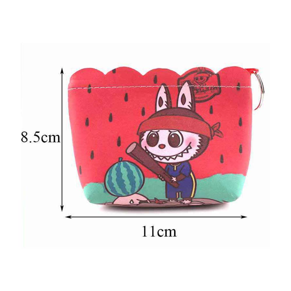 Sensibling Corp. - Wholesale Coin Purse - Kids - 12PCS - Adorable Monster Bunny Printed Mini Keychain Pouch B4