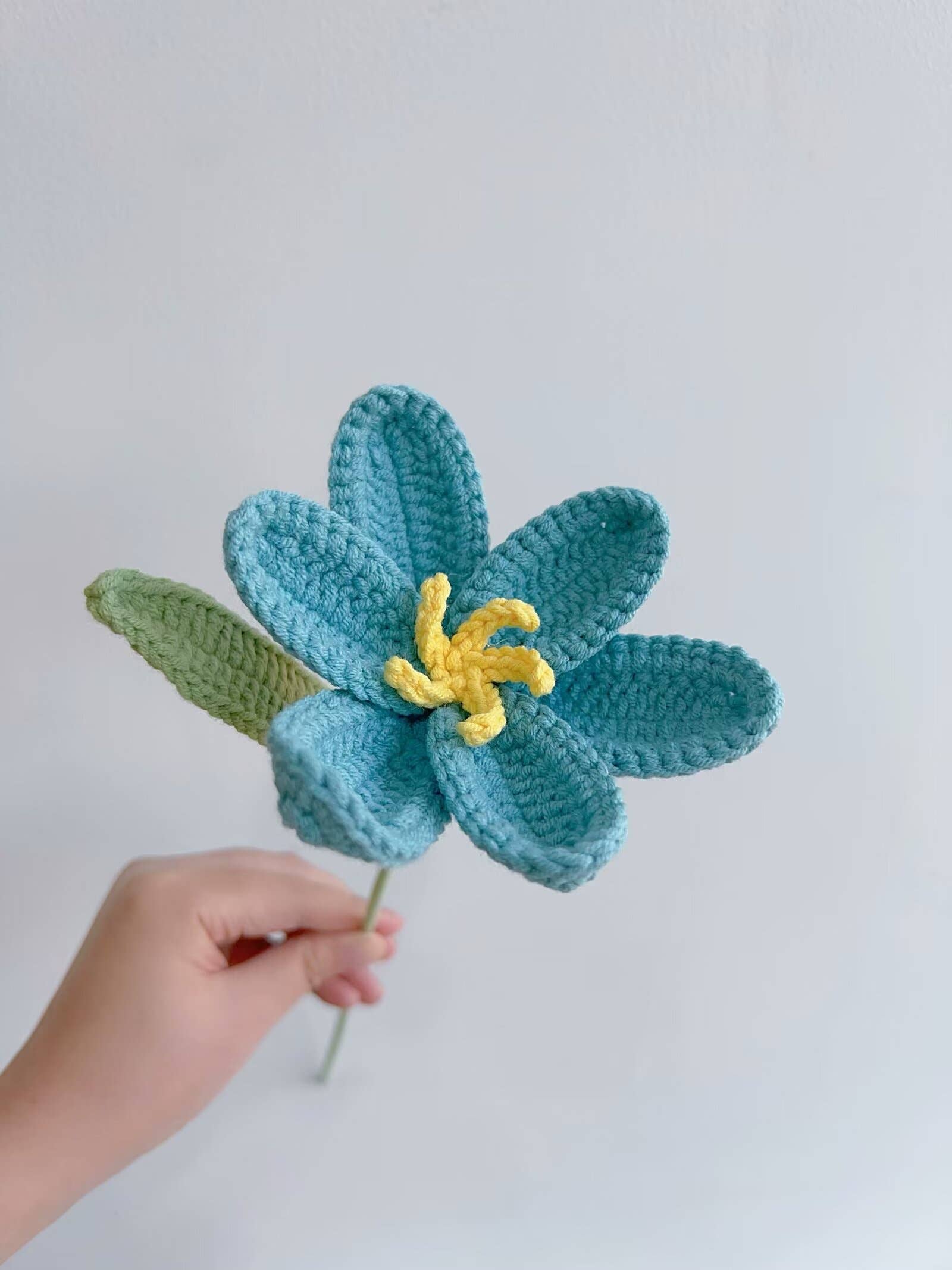 Lilyrosy（Duty free) - Vente Fleurs artificielles - Tulipe au crochet Lilyrosy, cadeaux faits main8