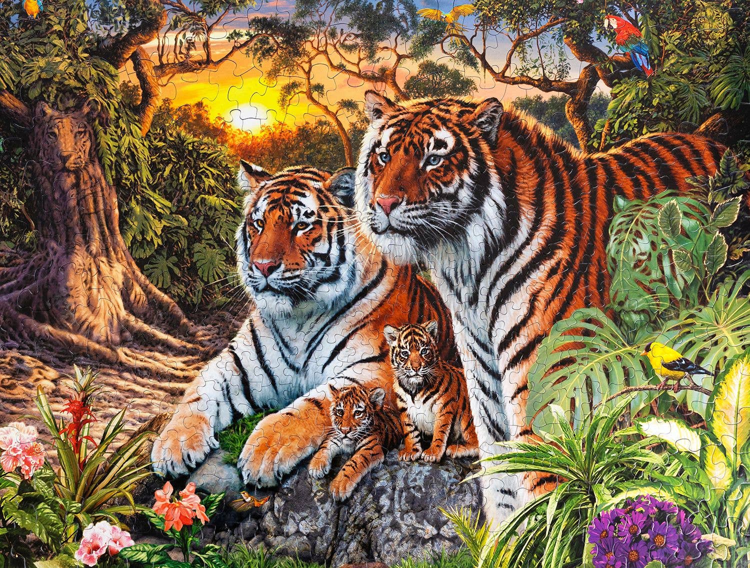 Springbok Puzzle - Wholesale Puzzle - Adult - Hidden Tigers 400 Piece Jigsaw Puzzle2