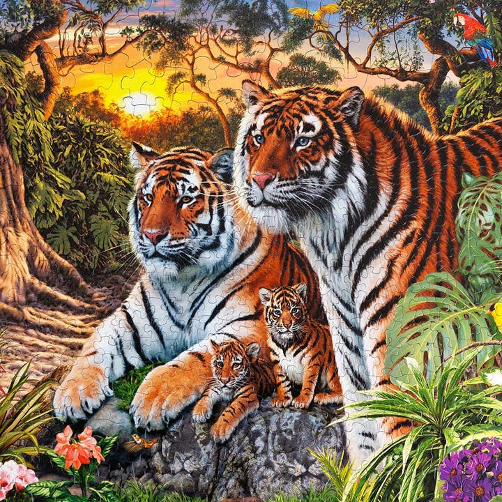Springbok Puzzle - Wholesale Puzzle - Adult - Hidden Tigers 400 Piece Jigsaw Puzzle2