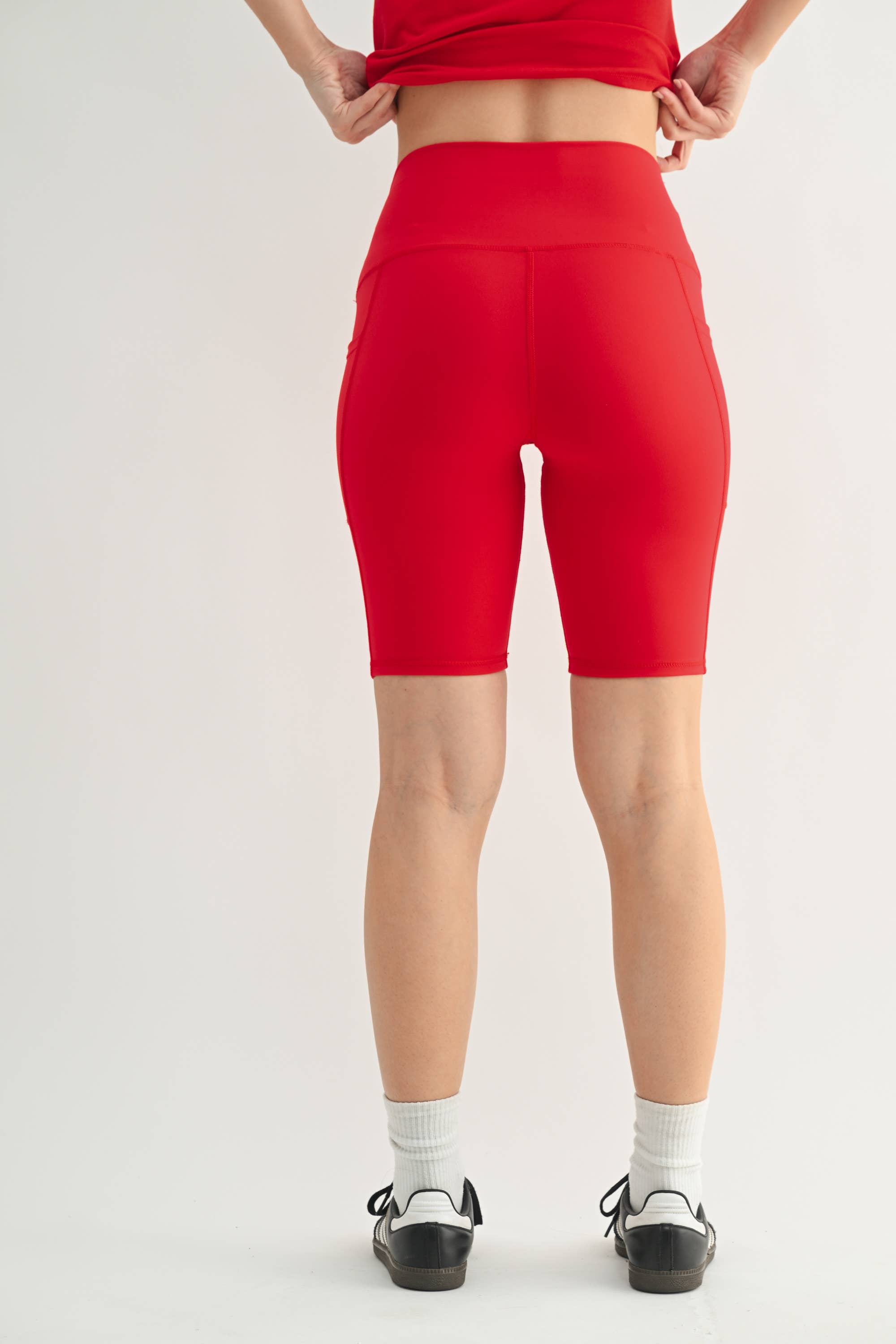 Mono B - Wholesale Athletic Shorts - Women's - Tapered Band Essential Biker Shorts30