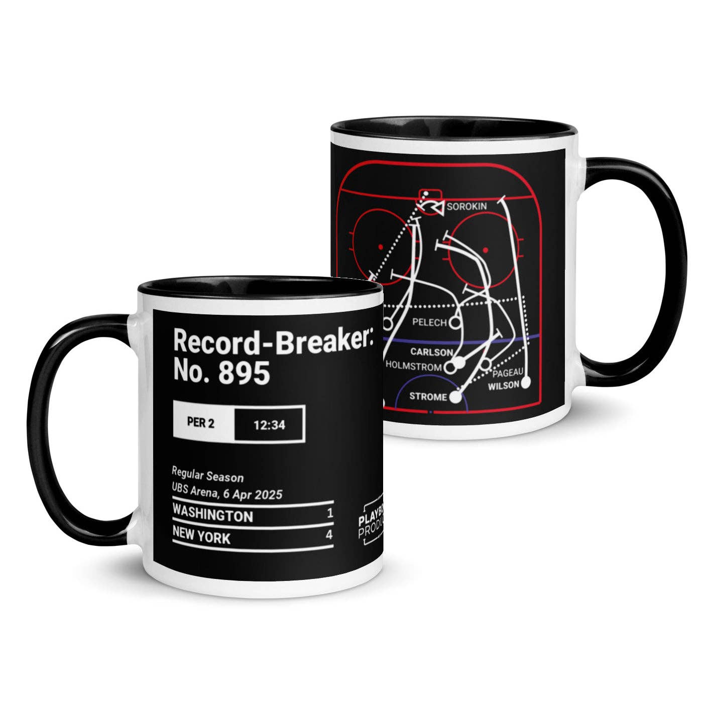 Playbook Products - Wholesale Coffee Mug - Washington Capitals Greatest Goals Mug: Record-Breaker: No. 895 (2025)7