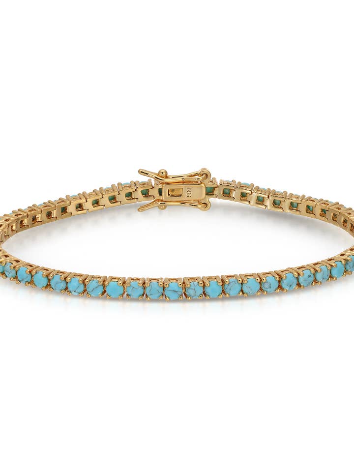 TENNIS BRACELET- TURQUOISE for wholesale by Native Gem
