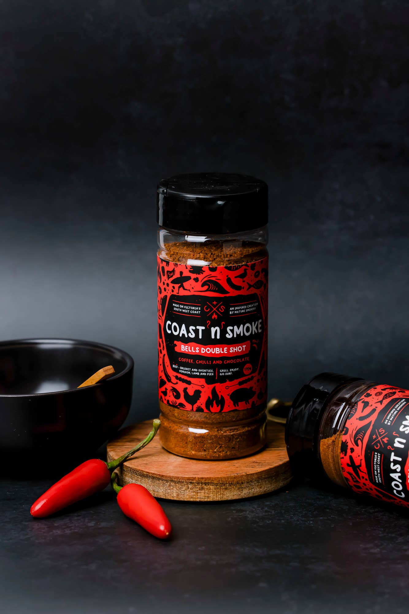 Coast n Smoke - Wholesale Rub - Bells Double Shot (Espresso and ancho)0